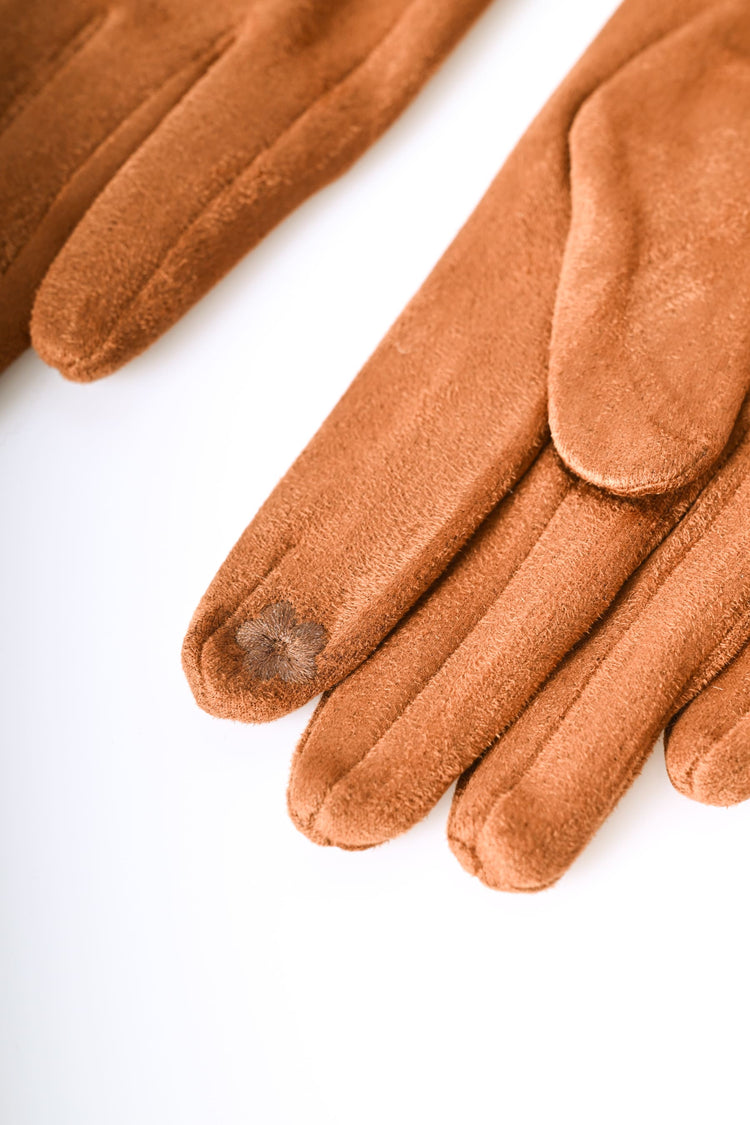 Guanti con fiocchetto