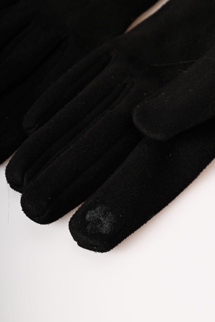 Guanti con fiocchetto