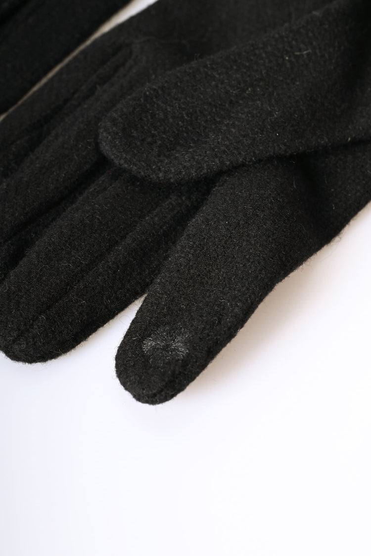 Guanti con polsino in faux fur