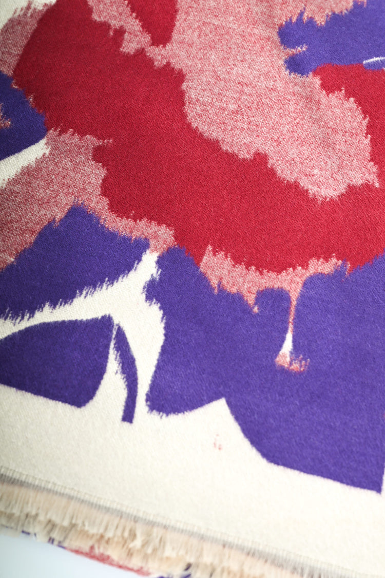 Sciarpa fiore sfumato