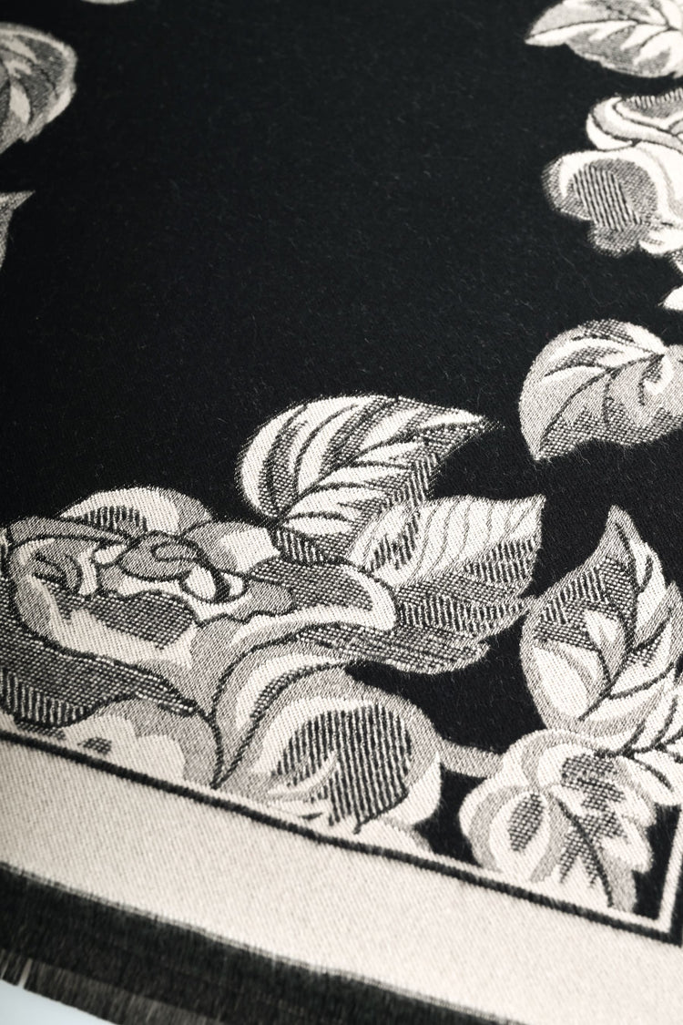 Sciarpa jacquard rose