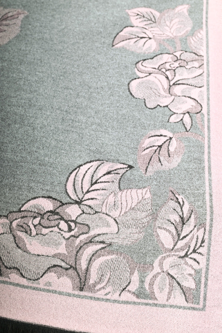 Sciarpa jacquard rose