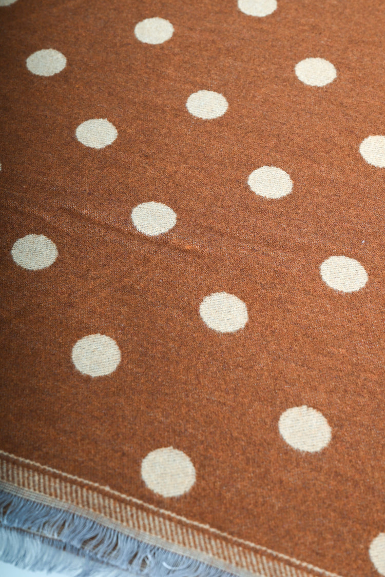 Sciarpa jacquard pois