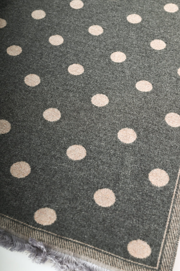 Sciarpa jacquard pois