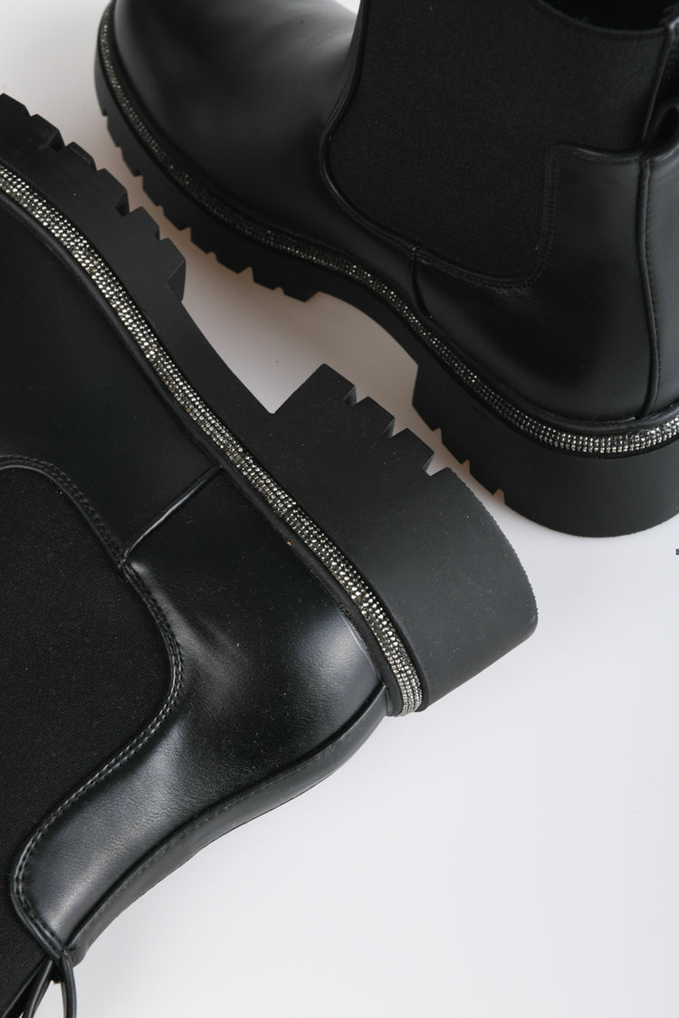 Stivaletti Chelsea con strass