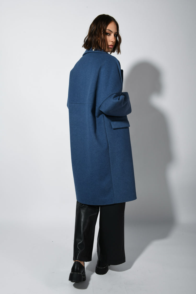 Cappotto oversize monopetto