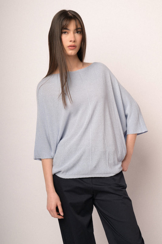 Maglia over con lurex