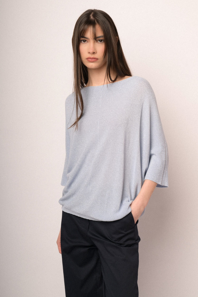 Maglia over con lurex