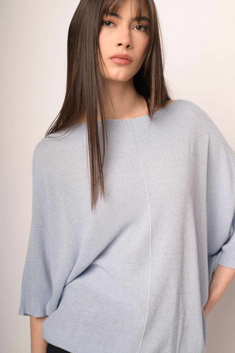 Maglia over con lurex