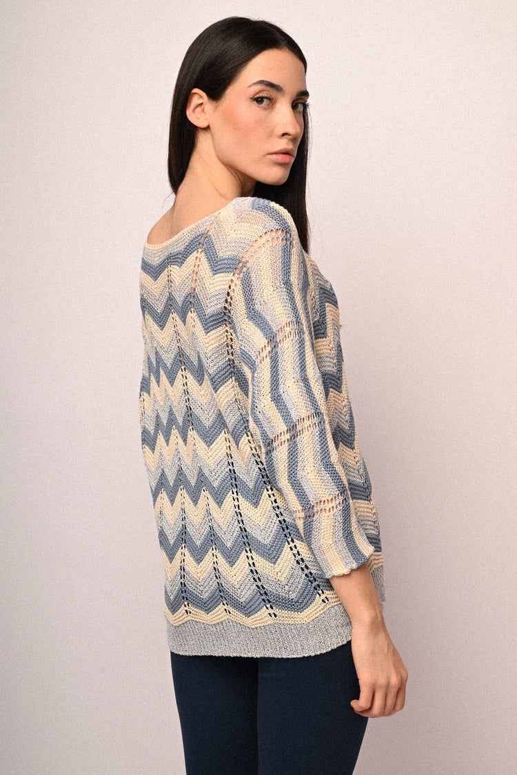 Maglia pipistrello zig zag