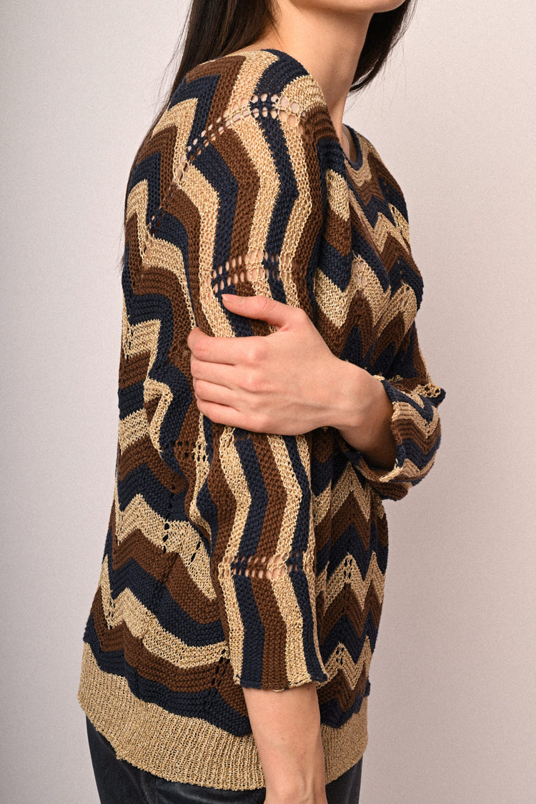 Maglia pipistrello zig zag