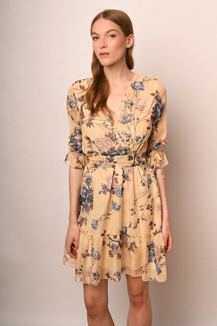 Mini abito a stampa floreale