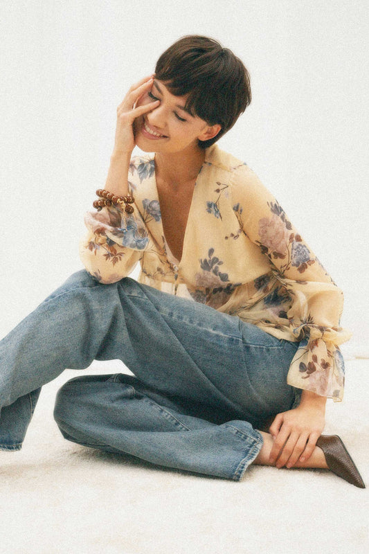 Casacca fantasia fiori