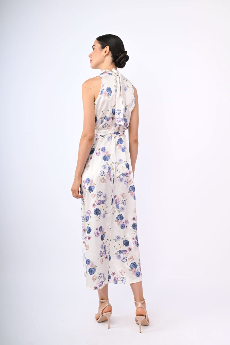 Abito lungo stampa fiori