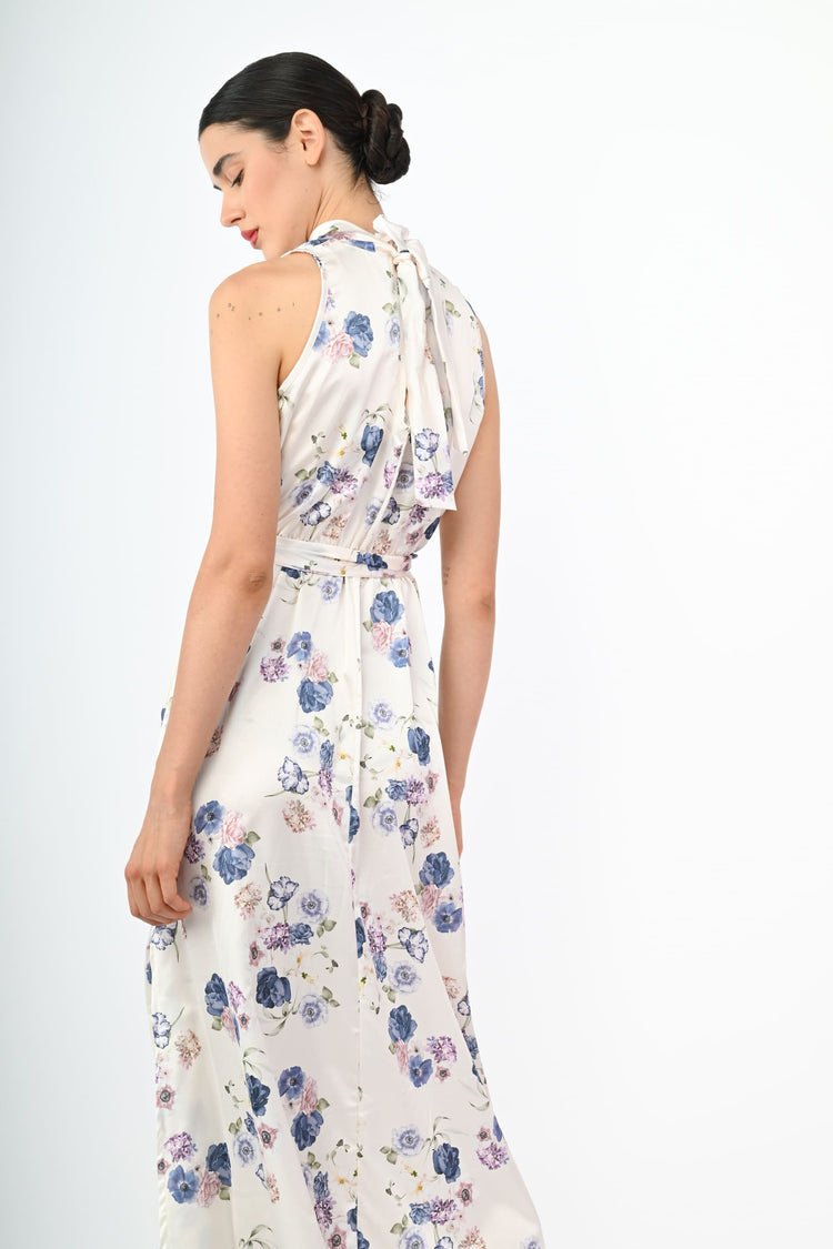 Abito lungo stampa fiori