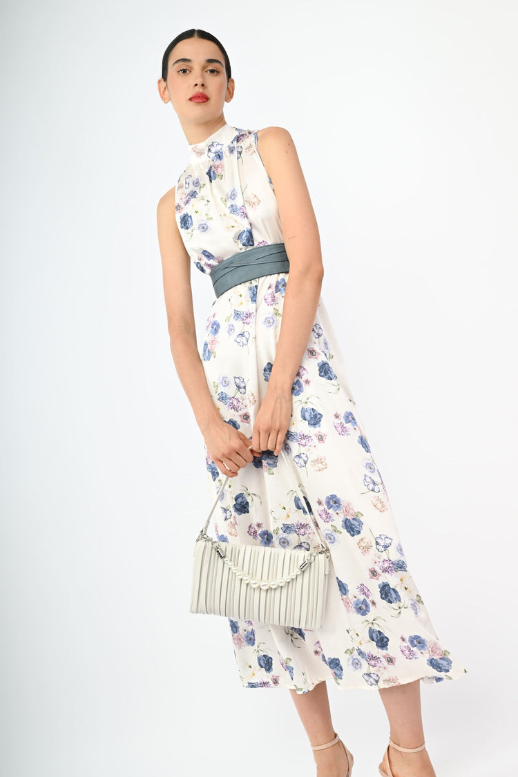 Abito lungo stampa fiori