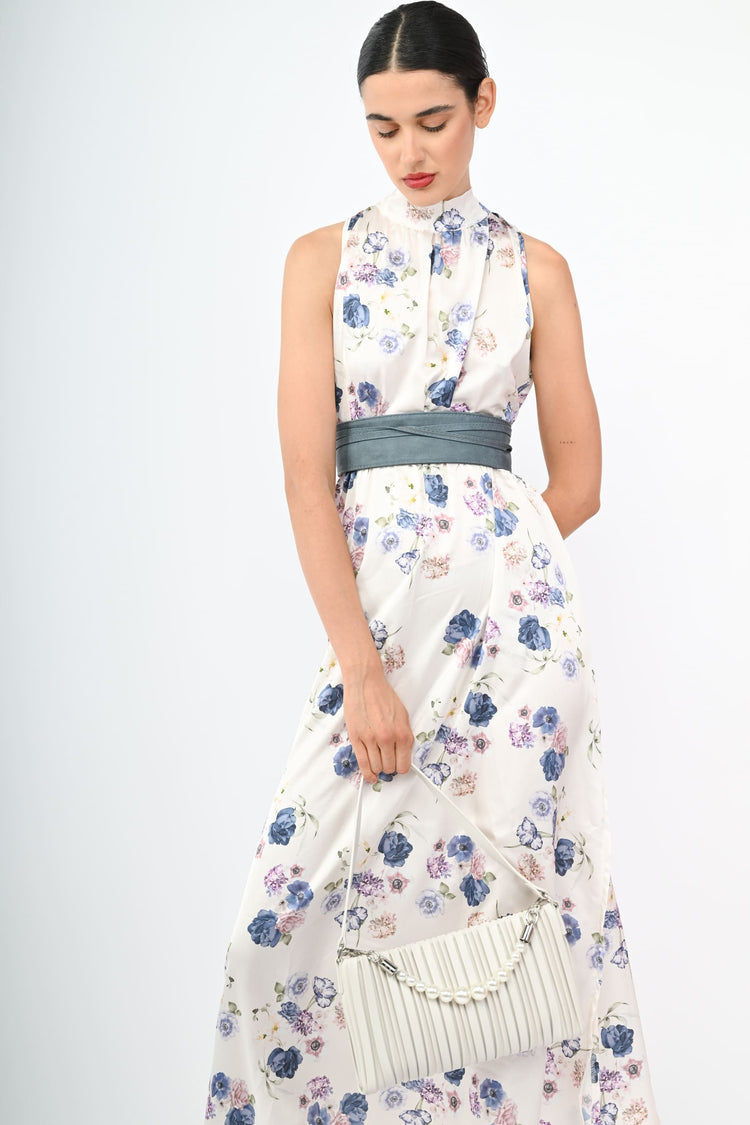 Abito lungo stampa fiori