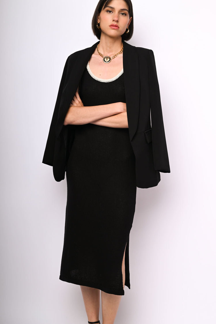 Abito midi in maglia