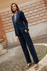 Pantaloni stile smoking