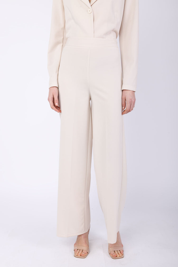 Pantaloni palazzo in tessuto stretch