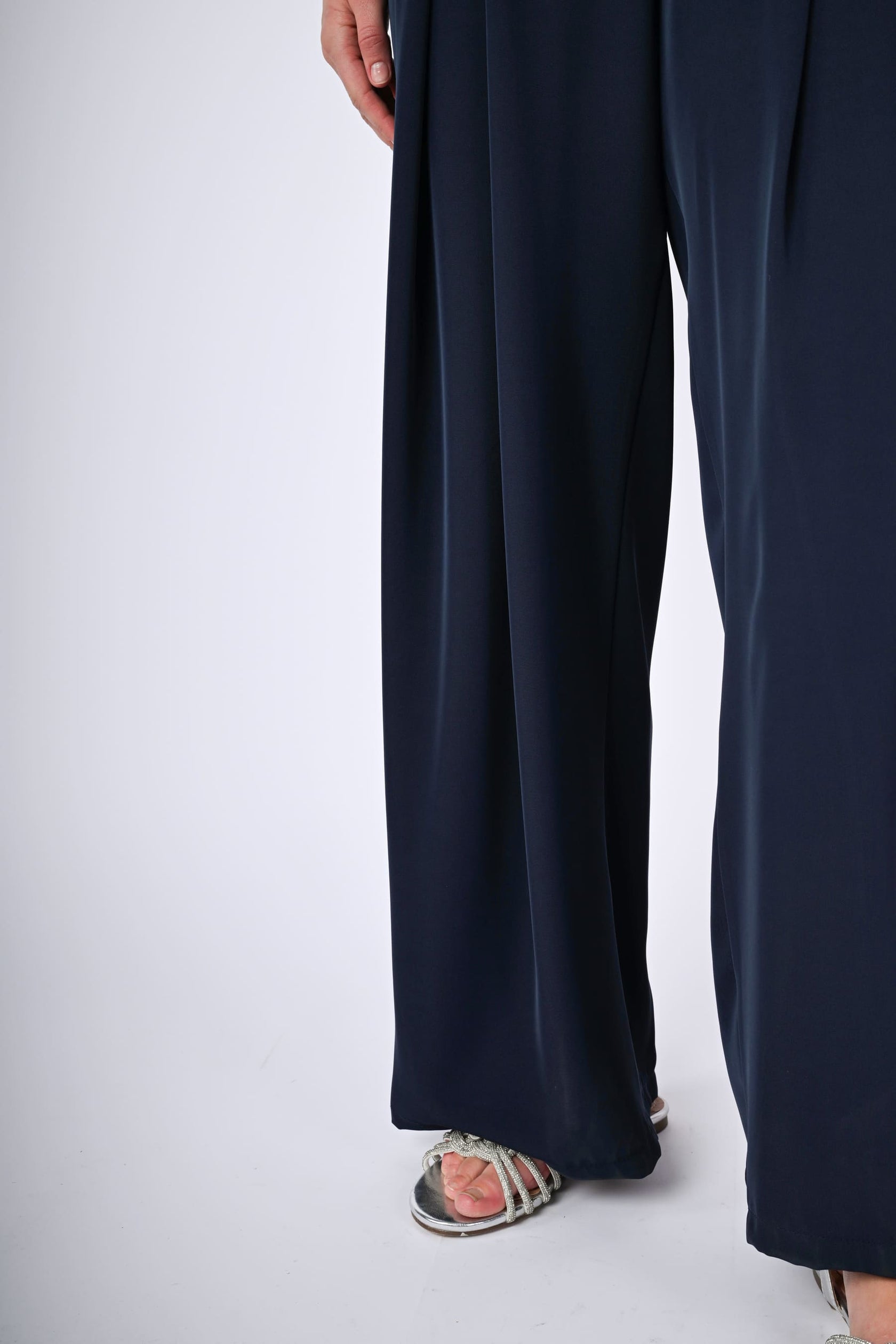 Pantaloni Palazzo A Pieghe Color Corallo – Vita Alta Foldover Per Yoga E Tempo Libero, Morbidi E Leggeri