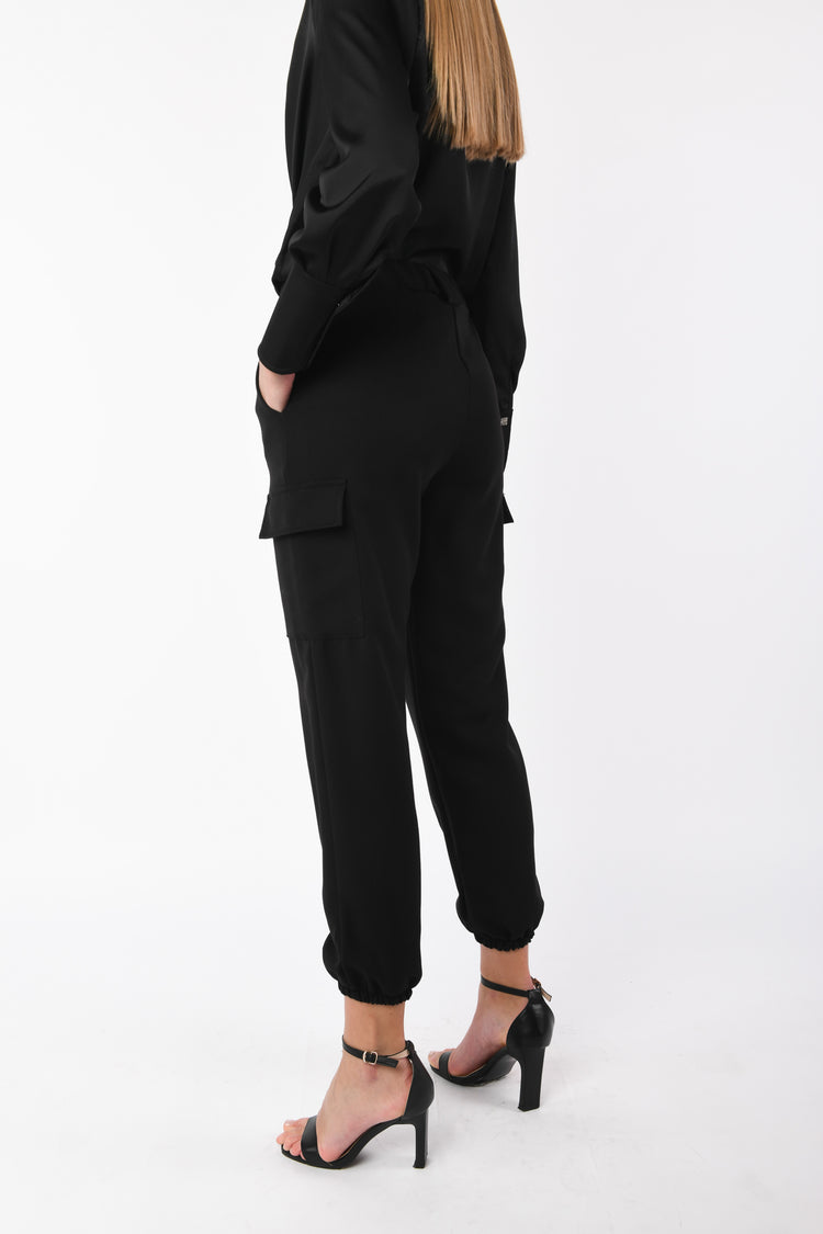 Pantaloni cargo misto viscosa