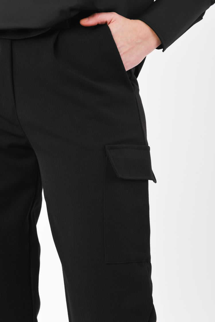 Pantaloni cargo misto viscosa