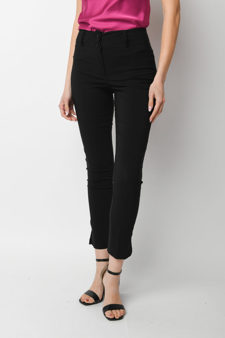 Pantaloni misto viscosa stretch