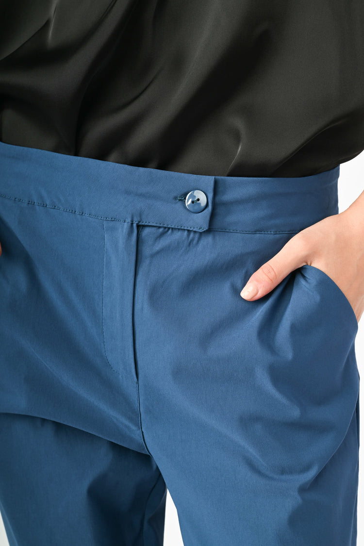Pantaloni misto viscosa stretch