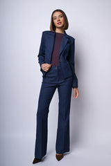 Blazer monopetto misto cotone