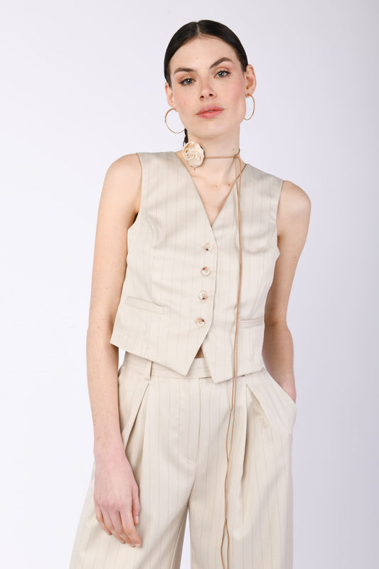 Gilet donna in lana rigenerata Delia - Atotus