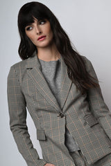 Blazer a motivo pied-de-poule
