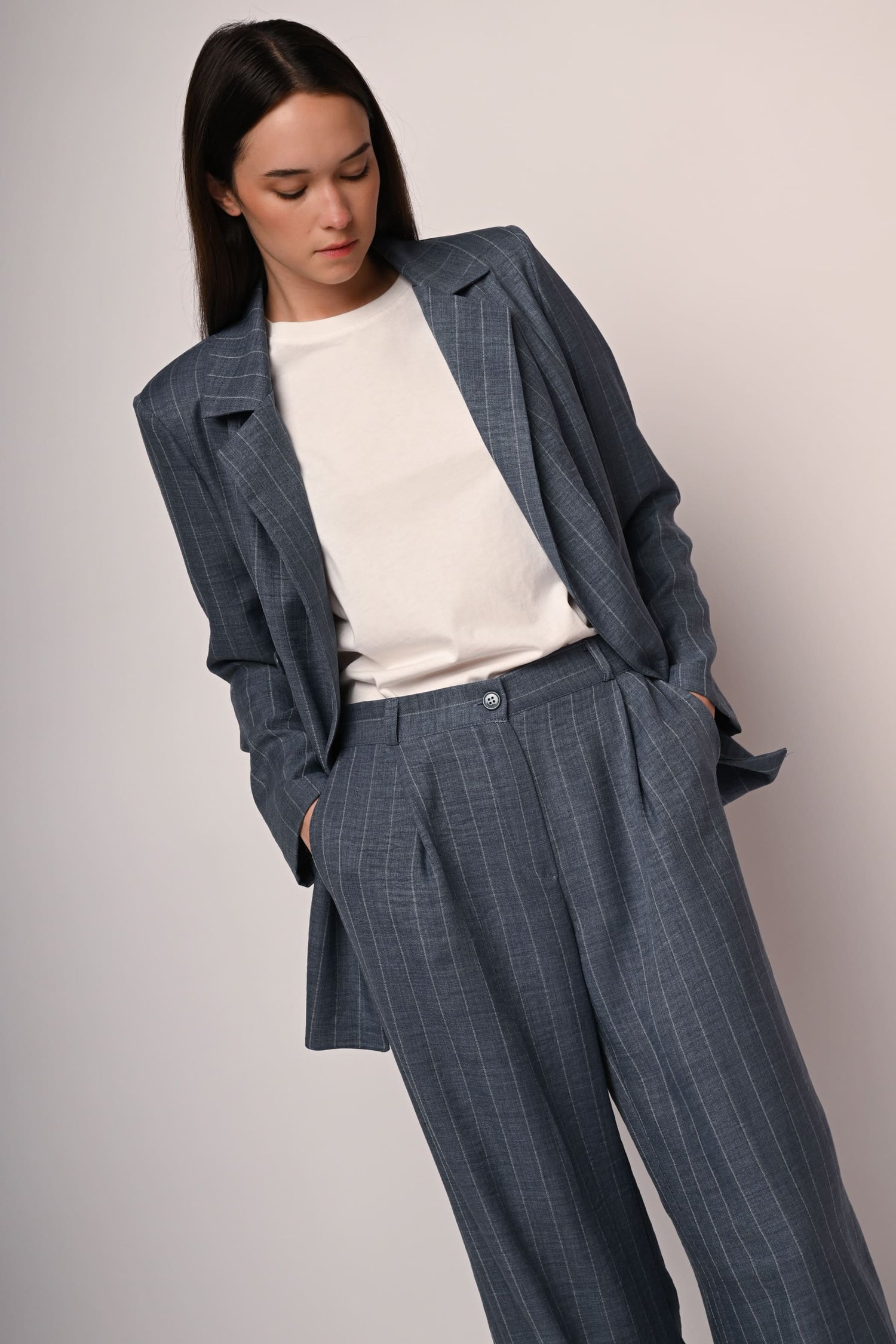 Giacca doppiopetto gessato - Main Image