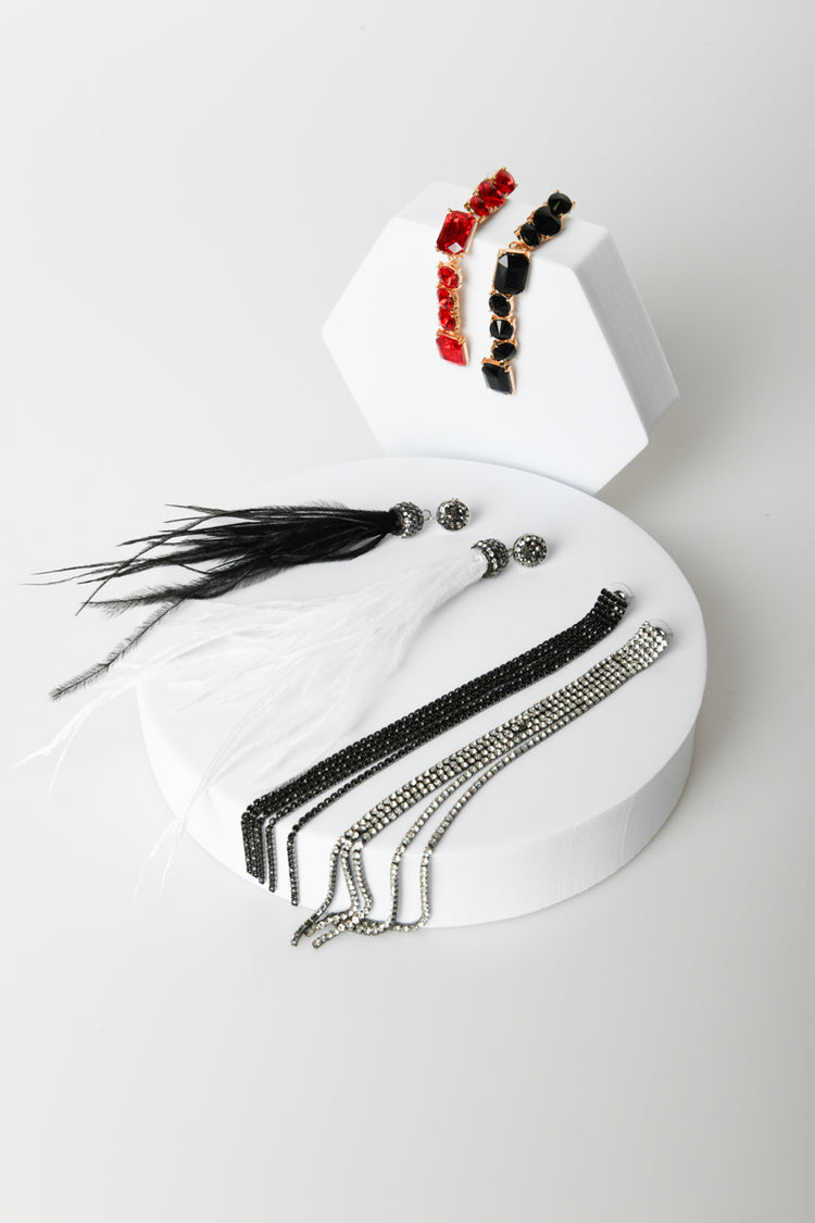 Set da tre paia di orecchini