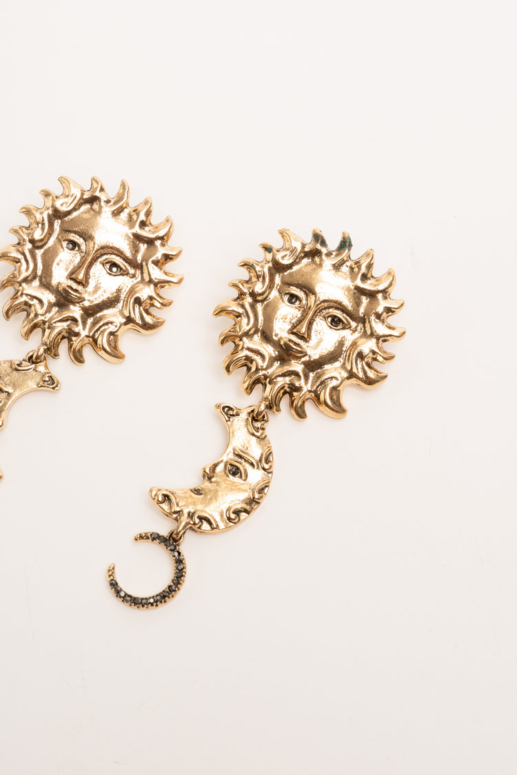 Orecchini sole e luna