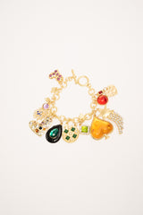 Bracciale con ciondoli multicolor