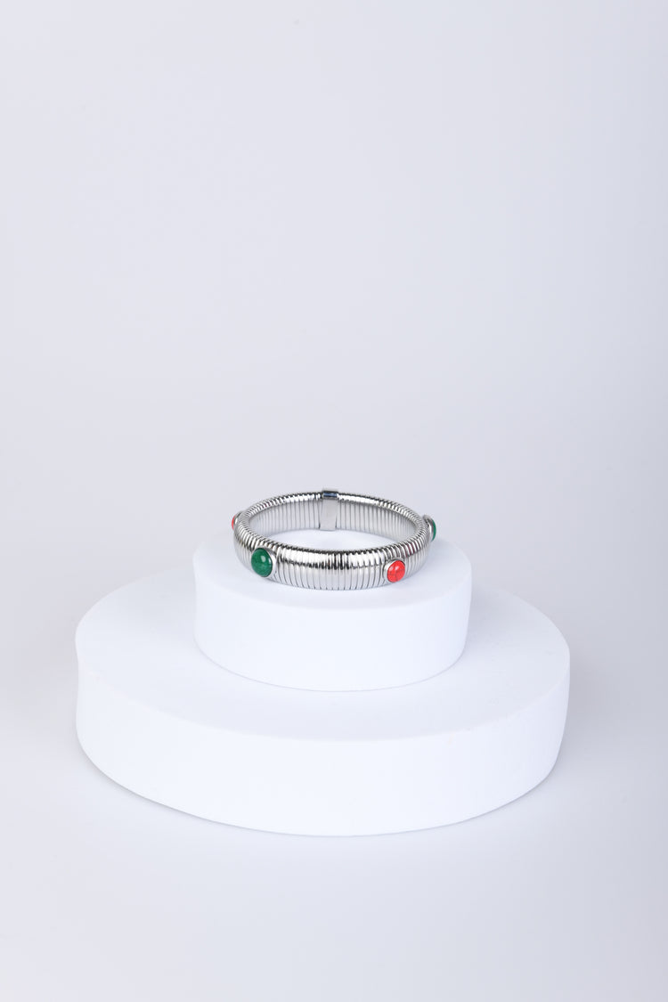 Bracciale rigido con pietre