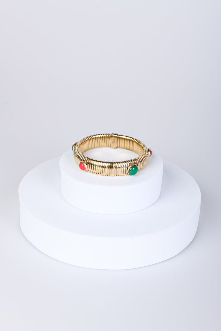 Bracciale rigido con pietre