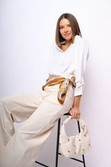Camicia con scollo alla tunisina