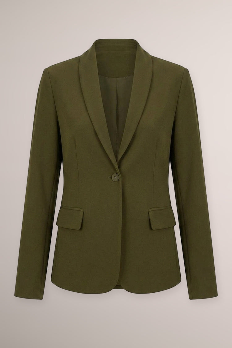 Blazer monopetto verde oliva