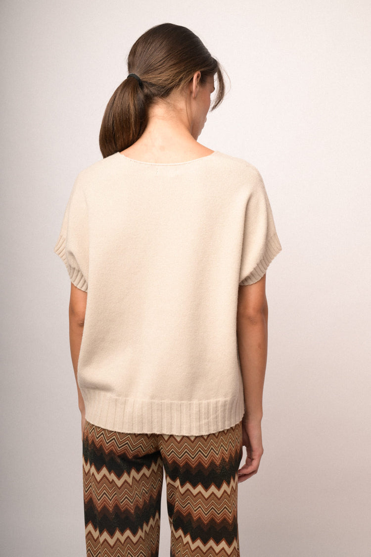 Maglia gilet scollo V