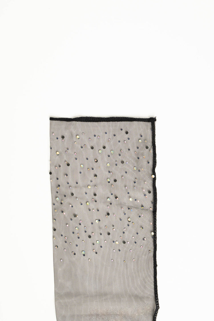 Calzino rete strass