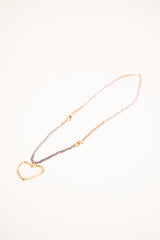 Collana con perline e cuore