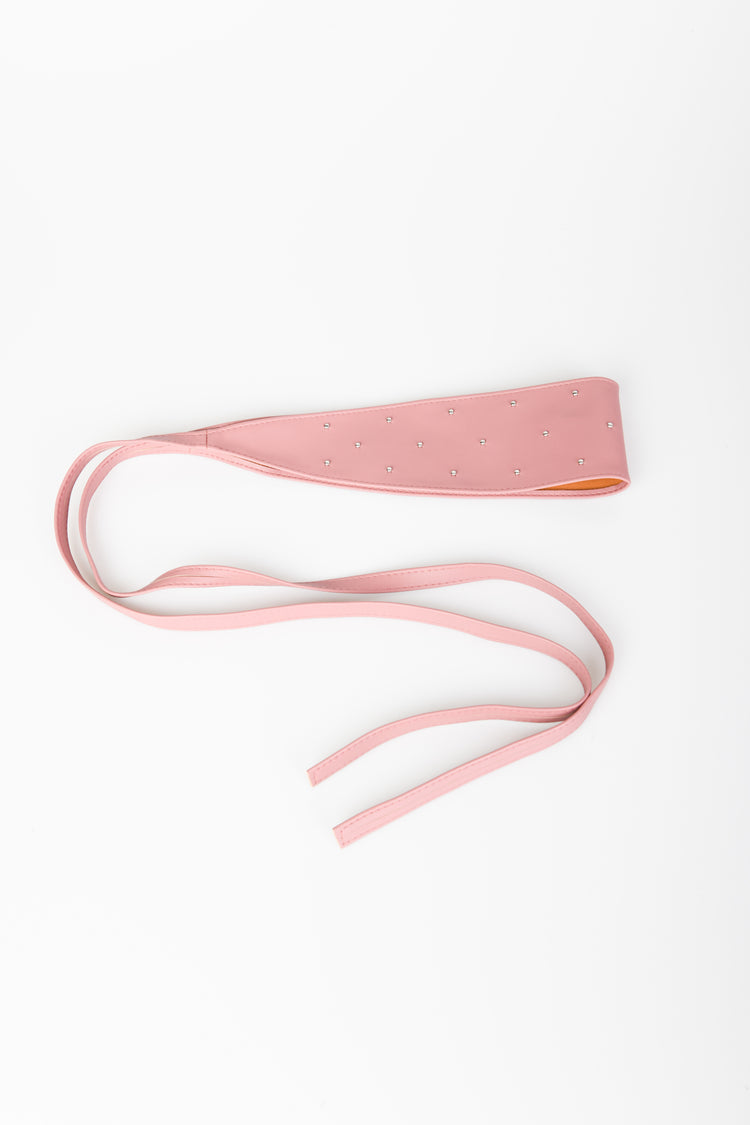 Cintura a fascia con mini borchie