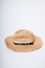 Cappello in paglia con cinturino