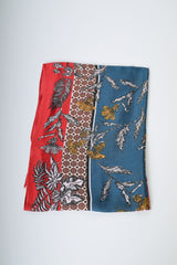Sciarpa a stampa patchwork floreale