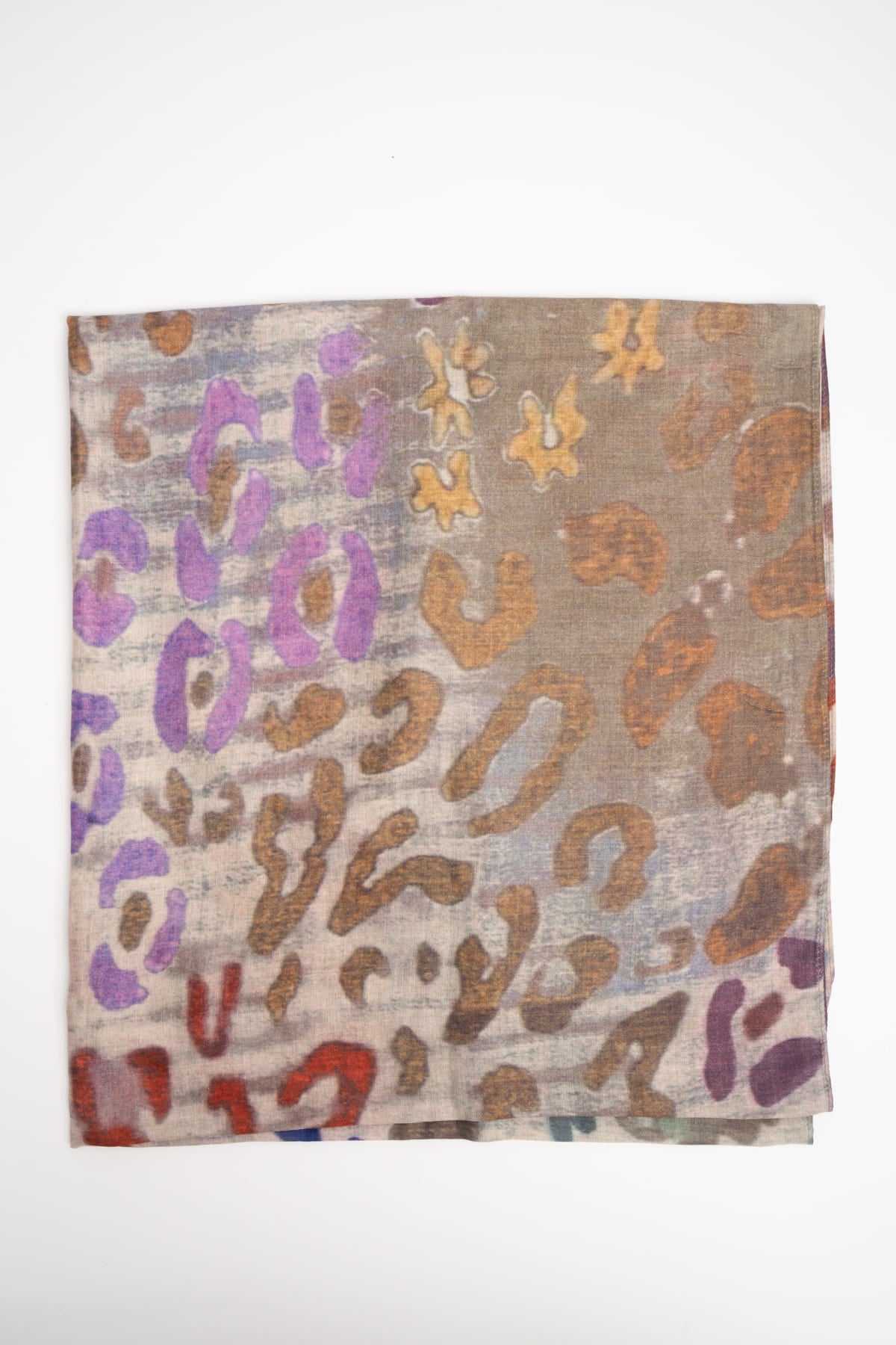 Sciarpa animalier colorata