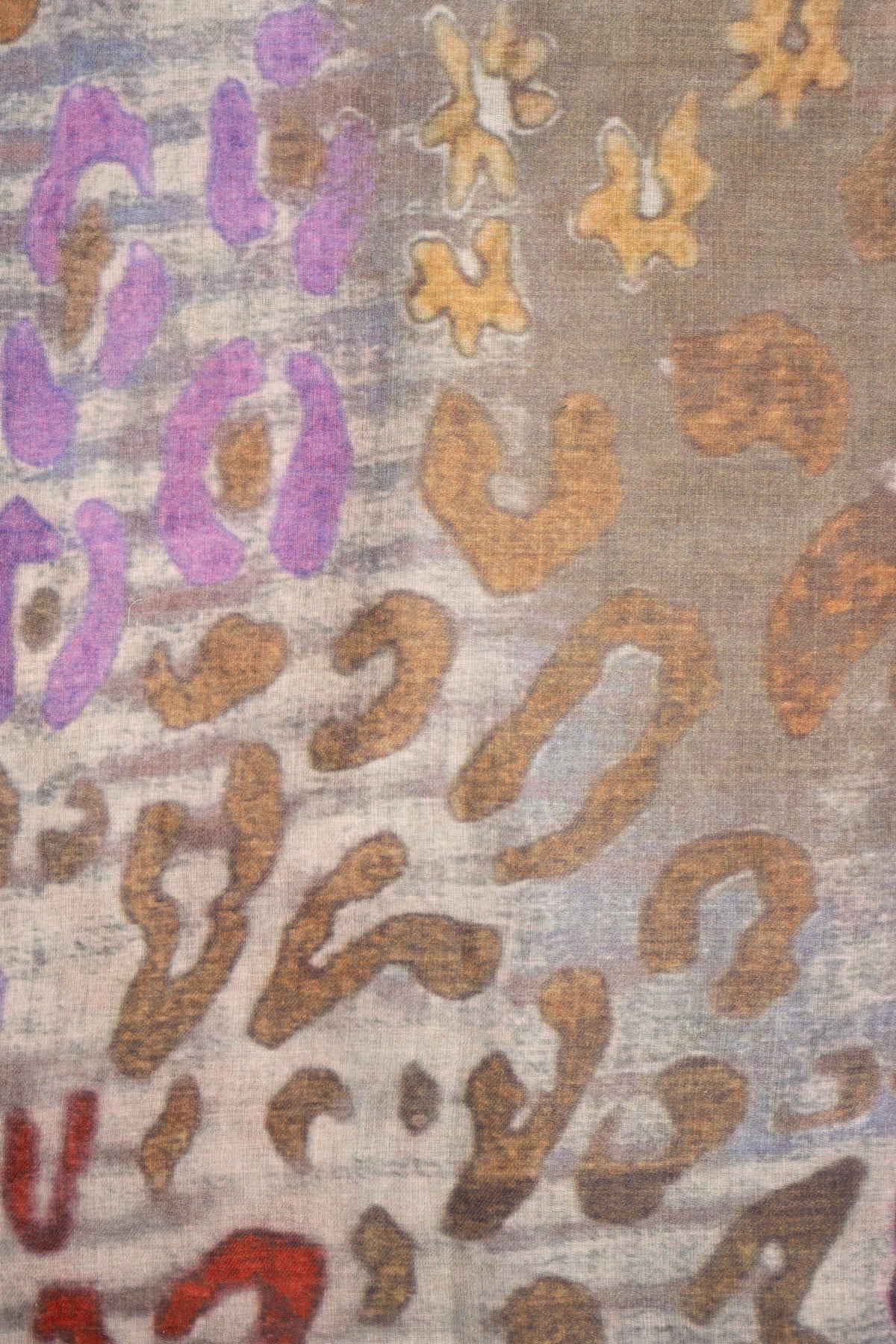 Sciarpa animalier colorata