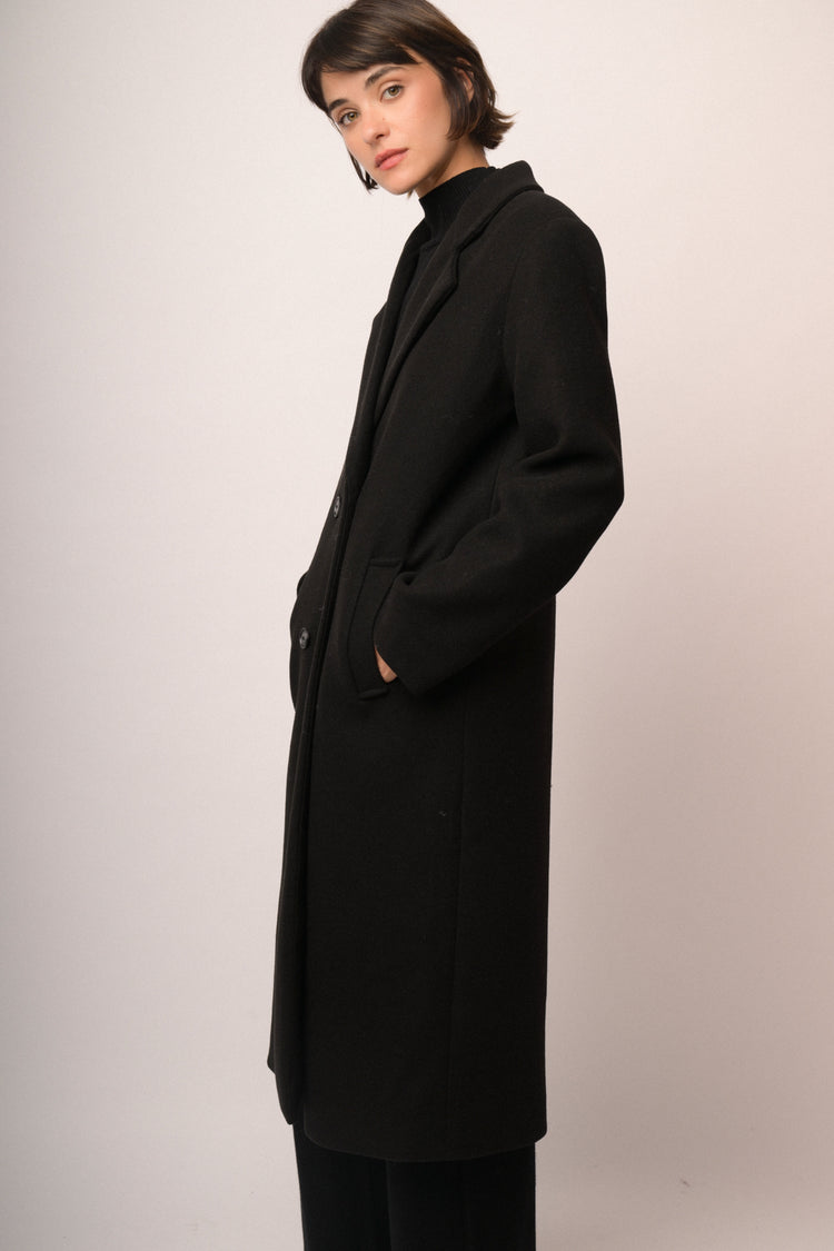 Cappotto lungo doppiopetto