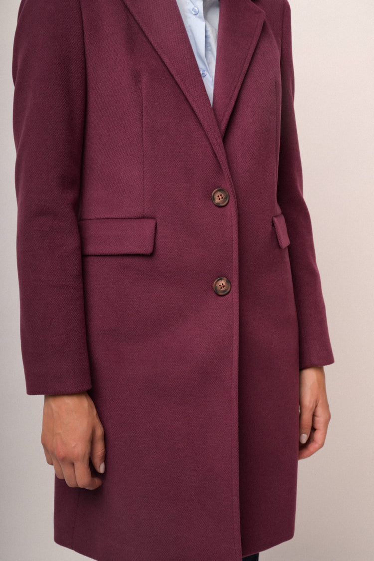 Cappotto lungo un bottone